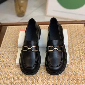 Кожаные мокасины женские туфли весна новые британские туфли кожаные туфли с одной педалью ленивые мягкие однобортные туфли для детей 35