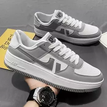 Кожаные мужские белые повседневные туфли на плоской подошве, легкие кроссовки, дышащие, противоскользящие, амортизирующие, для бега по дороге 39