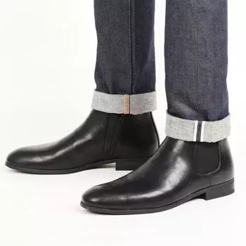 Кожаные мужские ботинки «Челси» Удобные весенние ботильоны 40 коричневый