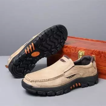 Кожаные мужские повседневные туфли без застежек Роскошные новые мужские мокасины дышащие модные черные туфли для вождения мужские 39