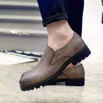 Кожаные мужские повседневные туфли, деловые мужские мокасины, мокасины ручной работы, дышащие оксфордские туфли, туфли для вождения, нескользящие, для торжественного платья 38