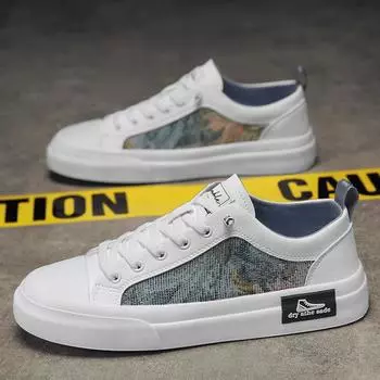 Кожаные мужские повседневные туфли, мужские мокасины, удобные дышащие мужские туфли на плоской подошве, хит продаж, кроссовки Zapatos Para Hombre 39 синий