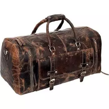 кожаные мужские спортивные сумки, дорожная сумка, спортивная спортивная сумка, спортивная спортивная сумка, сумка для ночлега, спортивная сумка для салона выходного дня, спортивная сумка для ручной клади и выходные дни 24 x 11 x 8 in коричневый