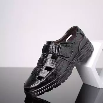 Кожаные мужские туфли на шнуровке, дышащие деловые мужские туфли для офиса на плоской подошве, повседневные модельные туфли для мужчин 42 коричневый