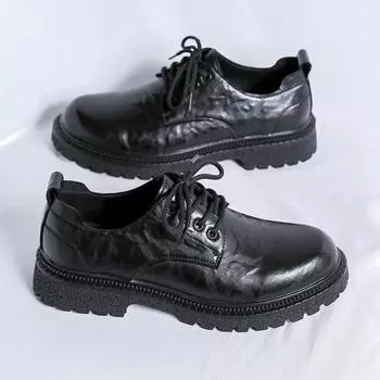 Кожаные мужские туфли на шнуровке, повседневная обувь класса люкс, мужские кроссовки для активного отдыха, итальянские дышащие теннисные туфли для скейтборда, мужские 6.5