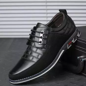 Кожаные мужские туфли на шнуровке, высококачественные мужские туфли, повседневные, модные кроссовки, мужские, черные, удобные, большой размер 51 52 53 38