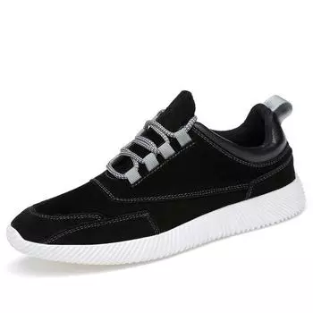 Кожаные мужские туфли, весенняя новинка, уличная модная обувь, спортивная обувь, мужская повседневная обувь, корейская версия, универсальные кроссовки для бега 39