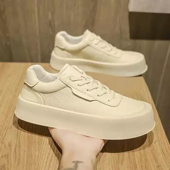 Кожаные мужские туфли, высококачественные кожаные оксфорды для мужчин, мокасины на плоской подошве со шнуровкой, прогулочная обувь, повседневная мужская рабочая обувь 6.5