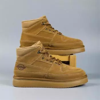 Кожаные мужские зимние ботинки, новые бархатные утолщенные модные повседневные ботинки на толстой подошве, короткие мужские зимние ботинки 38