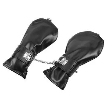 Кожаные наручники Перчатки для связывания Женское доминирование Рабыня Целомудрие Секс-игрушка БДСМ Секс-мебель