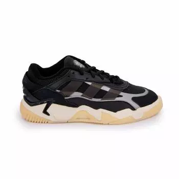 Кожаные низкие кеды Niteball со шнуровкой Женское ADIDAS 40 чёрный