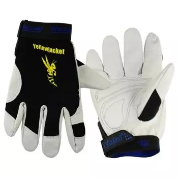 Кожаные перчатки для сварки TIG MIG Перчатки для машиниста Перчатки для такелажника из козьей кожи Защитные перчатки для водителя из козьей кожи L