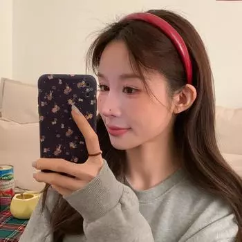 Кожаные повязки на голову, новые ретро-красные повязки для волос для женщин, модные обручи для волос, женские аксессуары для волос, рождественские подарки красный