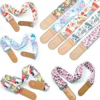 Кожаные ремни для электрогитары Хлопковые гитарные плечевые ремни Ремни для бас-гитары Ремень для бас-гитары style K