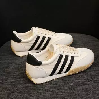 Кожаные ретро немецкие кроссовки женские весна-лето новые плоские кроссовки дышащие повседневные спортивные туфли Forrest Gump 35