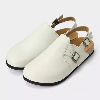 Кожаные сандалии-сабо GU by Uniqlo+E