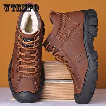 Кожаные Сапоги Мужские Зимние Кожаные Ботинки Модные Мужские Зимние Зимние Сапоги Мужские Сапоги Мужские Кроссовки