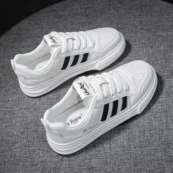 Кожаные сетчатые дышащие белые туфли женские летние новые легкие повседневные туфли-лодочки на плоской подошве спортивная обувь для сноуборда 35