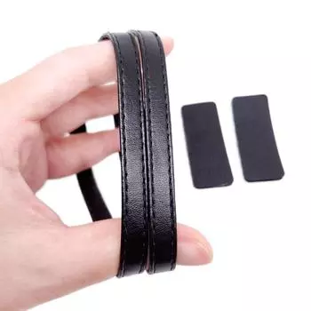 Кожаные шнурки, не дающие ослабнуть ремню для обуви, фиксирующий шнурок для обуви на высоком каблуке matte black