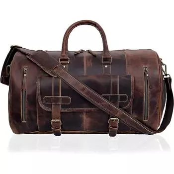 Кожаные спортивные сумки для мужчин. Кожаная сумка Weekender для женщин. Спортивная сумка для спортзала. 20 x 11 x 11 in коричневый