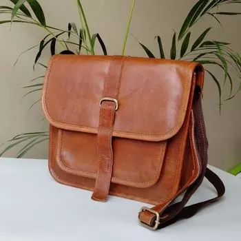 Кожаные сумки через плечо для женщин Кожаная сумка Маленькая сумка через плечо Кошелек Кожаная сумка в подарок для нее Кожаная сумка через плечо Подарок на День матери 11 x 9 x 3 in коричневый