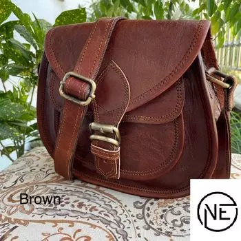 Кожаные сумки через плечо для женщин Кожаные кошельки и сумки Кошелек ручной работы, кожаная сумка через плечо разных цветов, рождественский подарок для нее 9 x 7 x 3 in коричневый