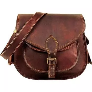 Кожаные сумки через плечо для женщин | Маленькие женские кожаные кошельки и сумки в винтажном стиле | Кожаная женская сумка | Сумка для подгузников для женщин 13 x 10 x 4 in коричневый