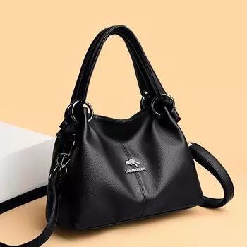 Кожаные сумки для женщин, большая вместимость, сумка через плечо, дизайнерская брендовая женская сумка, винтажная, высокого качества, новая