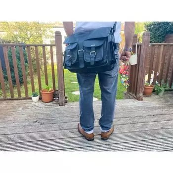 Кожаные сумки-мессенджеры ручной работы. Деловая сумка, школьная сумка, офисная сумка, военная сумка, ежедневная сумка для поездок на работу. 11 x 15 x 4.5 in