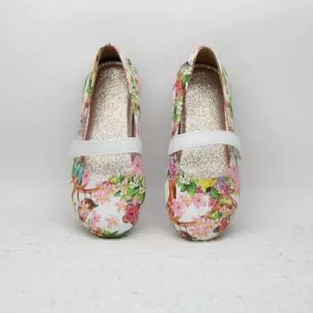 Кожаные туфли для девочек на вечеринку, свадьбу, ретро-принт, детская обувь для принцесс, мягкая подошва, детская обувь на плоской подошве, весна-осень 2024 г. 29 розовый