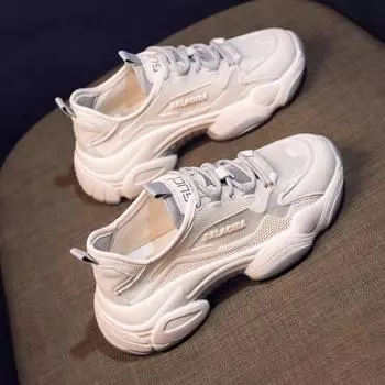 Кожаные туфли для папы, детские летние новые сетчатые дышащие тонкие повседневные спортивные туфли с толстой подошвой, увеличивающие рост, женские туфли 35