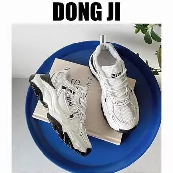 Кожаные туфли для папы, маленькие белые женские туфли 2025 года, новые однобортные туфли, универсальная обувь для путешествий на платформе, спортивная и любительская обувь 35 белый