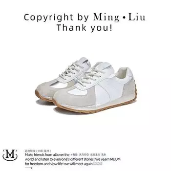 Кожаные туфли Forrest Gump на плоской подошве, спортивные туфли De Training, повседневные белые туфли для женщин 35 серебряный