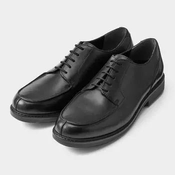 Кожаные туфли GU by Uniqlo с узким U-образным носком+E