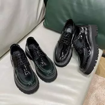 Кожаные туфли мужские британские круглые лакированные кожаные туфли высокого класса черные модные туфли деловые повседневные свадебные туфли 3368-T 38