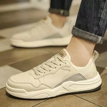 Кожаные туфли мужские новые повседневные туфли мужские черные белые дизайнерские туфли мужские повседневные кроссовки Chaussure Homme Tenis Masculino 7