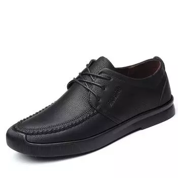 кожаные туфли мужские роскошные формальные мужские туфли удобные рабочие итальянские деловые офисные туфли оксфорды для мужчин 2024 6.5 чёрный