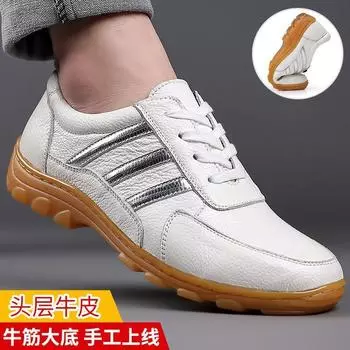 Кожаные туфли мужские весна и осень мужские осенние новые молодежные свадебные фотостудии повседневные мужские кожаные туфли тренд 38