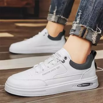 Кожаные туфли на низком каблуке со шнуровкой, модные закрытые туфли, всесезонные мужские туфли, повседневные туфли для студентов 39