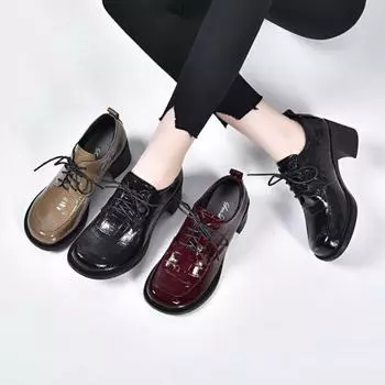 Кожаные туфли Одиночные туфли Обувь Four Seasons 34 чёрный