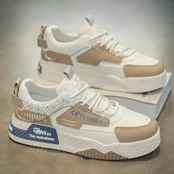 Кожаные туфли с толстой подошвой, подходящие по цвету, для занятий сноубордом, новые летние туфли с низким верхом, на шнуровке, для отдыха, в студенческом стиле, универсальные мужские туфли 39