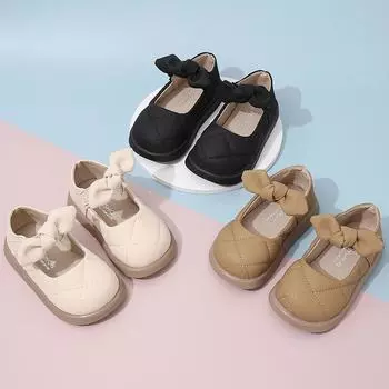 Кожаные туфли в стиле принцессы для девочек от 1 до 3 лет, дышащая и модная детская обувь 21-25 size 1 hand 5 pairs хаки