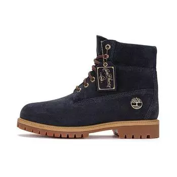 Кожаные утепленные короткие уличные ботинки Timberland, мужские ботинки темно-синего цвета A6821W 41
