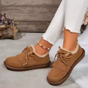 Кожаные винтажные женские туфли ручной работы, пуховые теплые зимние сапоги, высококачественные женские сапоги, ботинки на платформе, обувь для женщин 35