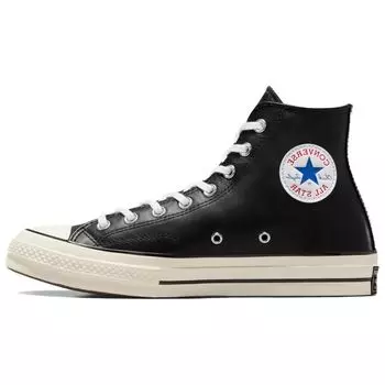 Кожаные высокие кроссовки унисекс Converse Chuck 70 Black Egret A07200C 35