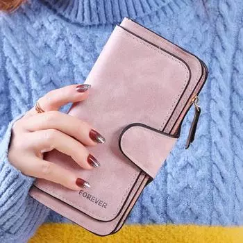 Кожаные женские кошельки с карманом для монет, держатель для карт, сумки для денег, повседневный длинный женский клатч для телефона, кошелек WGYN26HK44a зелёный