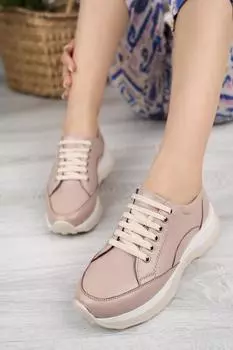 Кожаные женские повседневные кроссовки