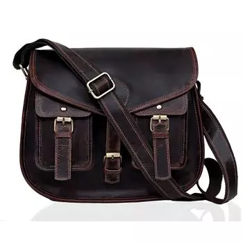 Кожаные женские сумки через плечо, Кожаные женские сумки, коровья кожа на сумке через плечо. (коричневый), 12 x 10 x 4 in