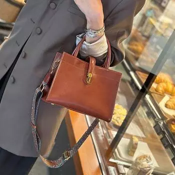 Кожаные женские сумки - модные, атмосферные и универсальные, деловые сумки высокого класса, мягкая кожа на первом слое, и портативные ретро-сумки-мессенджеры