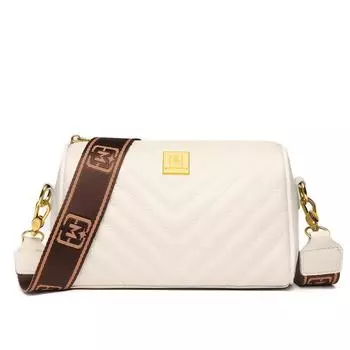 Кожаные женские сумки осенняя мода простая первый слой коровьей кожи сумка через плечо сумка-подушка слоновая кость